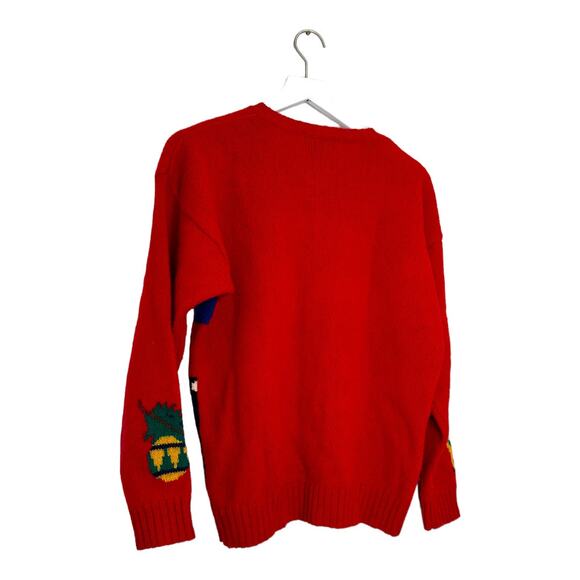 Ugly Christmas Charter Club Scotty Dog Snowman Wool Cardigan Size 8 - Picture 8 of 10